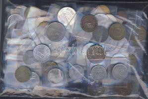 Kis vegy es tétel, benne külföldi és magyar pénzérmék, összesen 80db T:vegyes