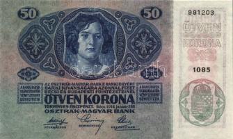 1914. 50K "Deutschösterreich" felülbélyegzéssel T:I