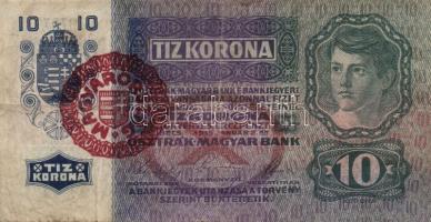 1915. 10K piros "Magyarország" körbélyegzővel T:III-