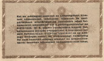 1946. 10000AP (2x) egyik sorszámozott, másik sorszám nélküli, v.j. papíron + 1946. 50000AP (2x) v.j....