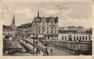 Plzen with the auto shop of A. Helmhacher and Restaurant Spackovo (b)