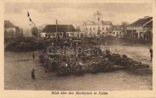 Kutno with Russian cannons at the market square