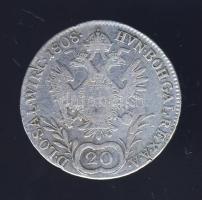 Ausztria 1808A 20Kr Ag II.Ferenc T:2/3