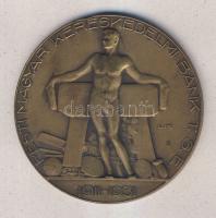 1911-1931. Pesti Magyar Kereskedelmi Bank T.S.E. Br díjérem szign. Ligeti Miklós T:2