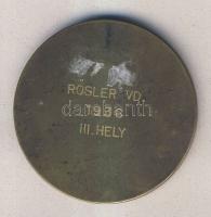 1932. "Pénzintézeti Központ Tisztviselőinek Sportegyesülete 1923" Br díjérem szign.Matzon-...