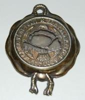 DN "Ez a föld melyen annyiszor apáink vére folyt" feliratú irredenta ereklye T:2