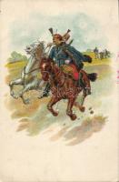 Cavalrymen litho