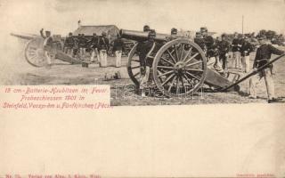 Artillery practice, howitzers Steinfeld, Veszprém and Pécs