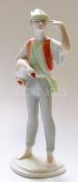 Ludas Matyi kézzel festett Hollóházi porcelán figura / Hand-painted chinaware figure 17 cm