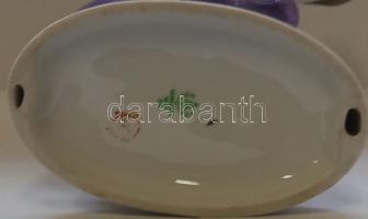 Vizet merítő lány kézzel festett Hollóházi porcelán figura / Hand-painted chinaware figure 18 cm