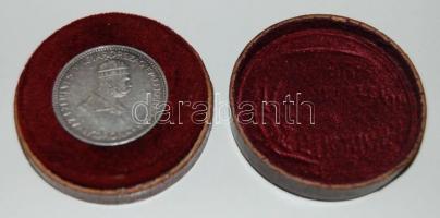 1896. 1K Ag "Milleniumi Koronaérem" T:2- eredeti díszdobozban! T:2-