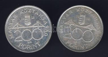 1992. 200Ft Ag T:1 + 1994. 200Ft Ag T:2