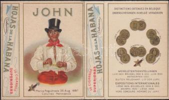 cca 1900 10 db egyforma használatlan cigarettás doboz / 10 old cigarette-boxes