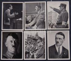 6 db Adolf Hitler útja a hatalomba gyűjtőkép 47x63 mm