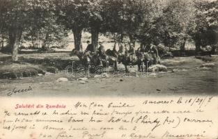 Romanian cavalrymen (small tear)