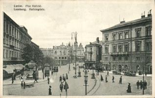 Lviv Halicki square with the shop of Martin Müller