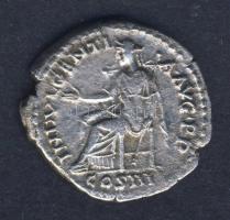 Római Császárság SABINA 136. "INDVLGENTIA AVG P P / COS III" Denar Ag T:2- R! kis kitörés