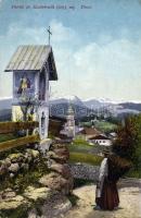 Kastelruth Calvary and church