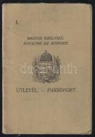 1934 Puhafedeles fényképes útlevél
