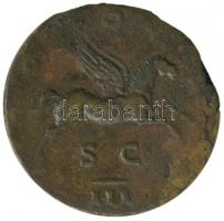 Római Császárság / Hadrianus 117-138. Dupondius Br "Szálló Pegazus" T:2/2- R! / 
Roman Emp...