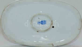 Zsolnay jelzéssel ellátott női akt porcelán dísz / Zsolnay chinaware figure 22 cm