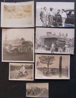 cca 1930-1960 Közlekedési eszközök 7 db foto / Transportation vintage photos