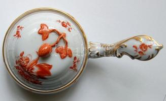 Óherendi jelzéssel ellátott nyeles kínáló tálka / Herend chinaware bowl d:10 cm