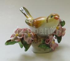 Herendi jelzéssel ellátott porcelán rigó / Herend chinaware figure 7 cm
