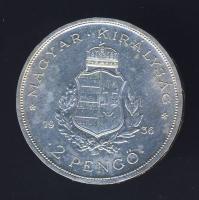 1936 2P Ag "Liszt" T:1/1- apró ph.