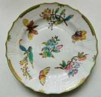 Herend jelzésű Viktória mintás tányér / Herend signed plate d: 26 cm
