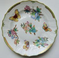 Herend jelzésű Viktória mintás tányér / Herend signed plate d: 26 cm