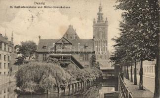 Gdansk St Katharina churchand mill