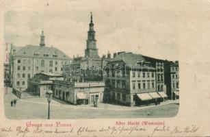 1899 Poznan with the shop of A. Pfitzner