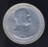 1930. 5P Ag "Horthy jobbra" T:3 ph