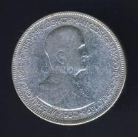 1930. 5P Ag "Horthy jobbra" T:3 kis ph