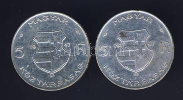 1947 5Ft Ag "Kossuth" (2x) T:2,2/3 ph.