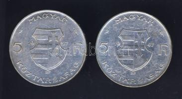 1947 5Ft Ag "Kossuth" (2x) T:2-/3+ k.