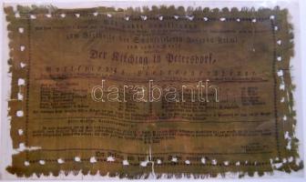 1825 A bécsi Királyi színházban előadott Der Kirchtag in Petersdorf c. opera előadásának plakátja vá...