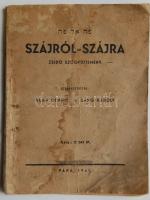1941 Szájról-szájra zsidó-szógyűjtemény. Pápa (foltos)
