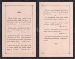 1909 gr. Károlyi Victorné gyászima-kártya