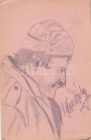 Military WWI hand-crafted card