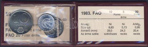 1983 20f + 5Ft + 10Ft "FAO" T:BU Eredeti tokban, tanúsítvánnyal!