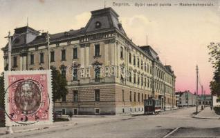 Sopron Győri Vasúti Palota villamossal