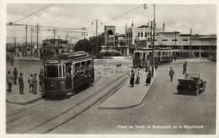 Constantinople Taxim Square trams photo