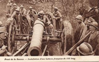 Military WWI French 155 mm cannon