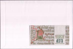 Írország 1988-89. 1Ł dekoratív, nagyalakú bankjegyes, bélyeges borítékon, bélyegblokkal T:I