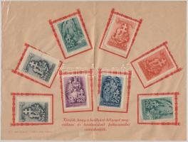 1938-1942 Erdélyi városok levélzáró ív rész + Szt István ív + Honvéd karácsony emléklap