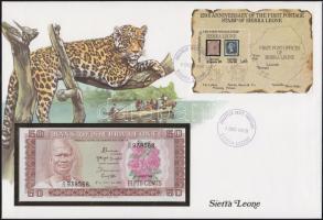 Nigéria 1973-78. 50K szign.6. dekoratív, nagyalakú bélyeges, bankjegyes borítékon, T:I + Sierra Leon...