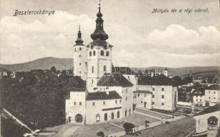 Besztercebánya Mátyás square with the old castle