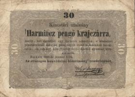 1849. 15Kr T:III/IV, 1849. 30Kr (4x) 2db "csillagos" T:III, 1848. 2Ft T:IV